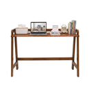 Solid Wood Folding Desk, 49" Mid Century Modern Computer Desk by HouseOfZazla