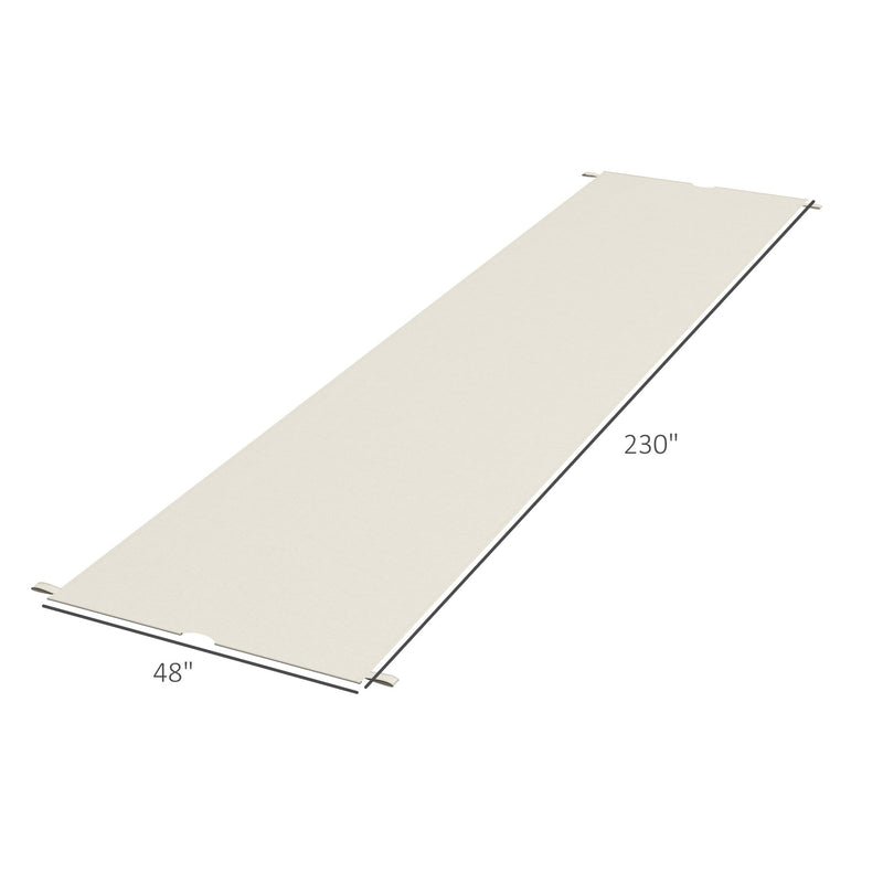 2 PCS 4 x 18ft Pergola Canopy Replacement, UV Protection Pergola Shade Cover, Easy to Install for 10 x 11.8ft Pergola, Khaki