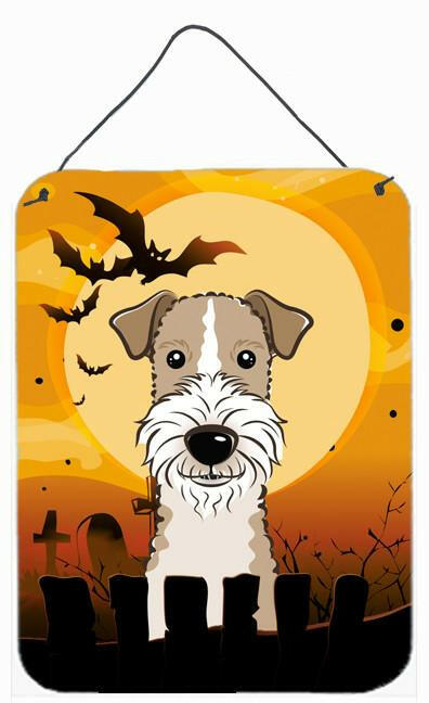 Halloween Wire Haired Fox Terrier Wall or Door Hanging Prints BB1805DS1216