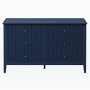 Modern 6 Drawer Fluted Dresser by HouseOfZazla