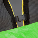 14Ft Trampoline With Basketball Hoop Inflator And Ladder (Inner Safety Enclosure) - Green by HouseOfZazla