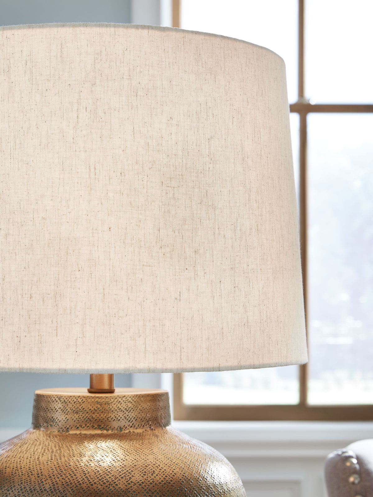 Madney - Metal Table Lamp - Antique Gold Finish, photo 3 of 5
