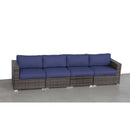 Luxurious Wicker Patio Sectional With Weather Resistant Sunbrella Cushions by HouseOfZazla