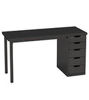 47" Computer Desk with 5 Drawers, Modern Study Table Writing Desk