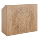 46.5" Reception Desk, Modern Front Desk Counter Table with Open Shelves