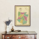 Vintage Map of Schoharie County, New York 1829