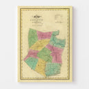 Vintage Map of Schoharie County, New York 1829