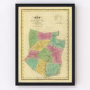 Vintage Map of Schoharie County, New York 1829