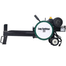 Double Flywheel Electric Log Splitter 7 Ton Portable Firewood Machine Steel - Black by HouseOfZazla