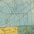 Vintage Map of Saratoga County, New York 1829