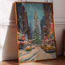 New York Winter Christmas Cityscape