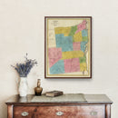 Vintage Map of Essex County, New York 1829