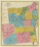 Vintage Map of Essex County, New York 1829