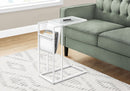 Accent Table, C-Shaped, Contemporary and Modern - White by HouseOfZazla