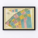 Vintage Map of St. Lawrence County, New York 1829