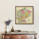 Vintage Map of Jefferson County, New York 1829