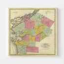 Vintage Map of Jefferson County, New York 1829