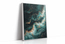 Celestial Drift in Emerald and Gold