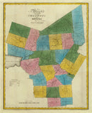 Vintage Map of Oneida County, New York 1829