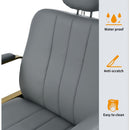 Premium Reclining barber Chair Salon Chair for Hair Stylist with Heavy Duty Hydraulic Pump, 360 Rotation, Tattoo Chair Shampoo Beauty Salon Equipment, Max Load Weight 400 Lbs, Gray