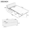 Twin Size Folding Ottoman Sleeper Bed With Mattress Convertible Guest Bed by HouseOfZazla