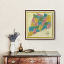 Vintage Map of Otsego County, New York 1829
