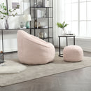 Bedding Bean Bag Sofa Chair High Pressure Foam With Footrest by Unique Piece Furniture