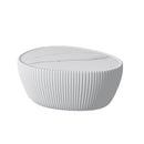 Light Sintered Stone Top Goose Egg Shape Table