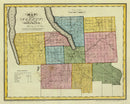 Vintage Map of Tompkins County, New York 1829