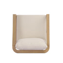 Acacia Wood Patio Furniture Club Chair with Soft Cushion by HouseOfZazla