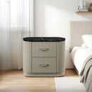 Travonte - Nightstand - Gray / Beige by Unique Piece Furniture