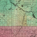 Vintage Map of Steuben County, New York 1829