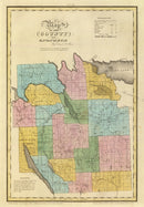 Vintage Map of Onondaga County, New York 1829