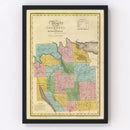 Vintage Map of Onondaga County, New York 1829