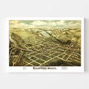 Vintage Map of Clinton, Massachusetts 1876