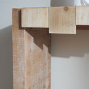 Modern Rustic Table With Sculpted Block Design by HouseOfZazla