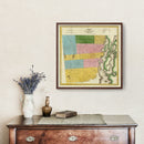 Vintage Map of Clinton County, New York 1829