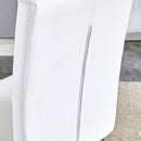 4-piece dining chair set, modern style kitchen soft cushion high backrest, with embedded buttons, metal leg office chair, suitable for restaurants, offices, and restaurants.