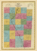 Vintage Map of Allegany County, New York 1829