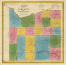 Vintage Map of Cattaraugus County, New York 1829