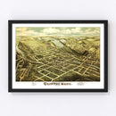 Vintage Map of Clinton, Massachusetts 1876