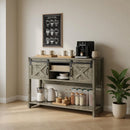 Farmhouse Entryway Table With Sliding Barn Door by HouseOfZazla