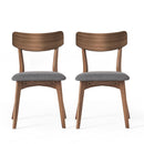 Mid Century Upholstered Dining Chairs (Set of 2)