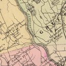 Vintage Map of Androscoggin County, Maine 1885