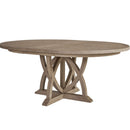 Round Dining Extendable Dining Table - Sand by HouseOfZazla