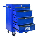 Rolling Metal Tool Chest With Drawers, Steel Storage Cabinet With Ball Bearing Slides by HouseOfZazla