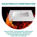 Glossy White Integrated Solid Surface Basin by HouseOfZazla