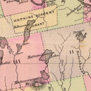 Vintage Map of Penobscot County, Maine 1885