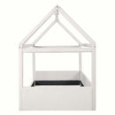 Upholstered House Style Daybed With LED Light Strips