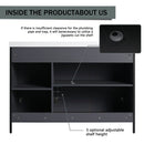 Modern Freestanding Bathroom Vanity With Resin Sink & Soft Close Cabinet Doors